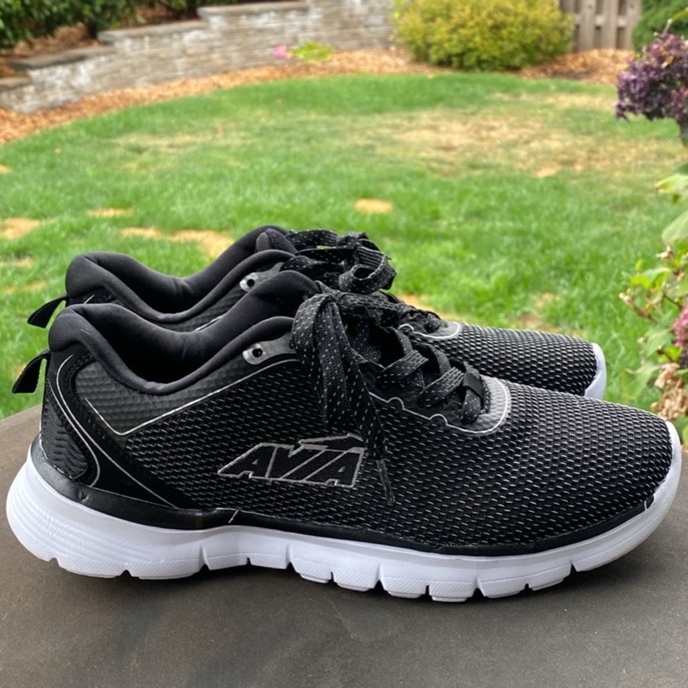Avia Factor 2.0 AA50062MBS Mens Black Canvas Athletic Running Shoes - 7M / 8.5W